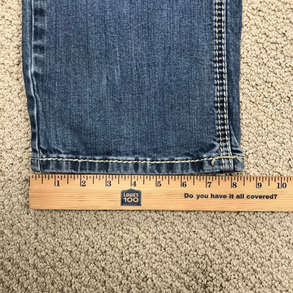 Rock & Roll Denim Mens Double Barrel Relaxed Straight Leg Jeans Blue